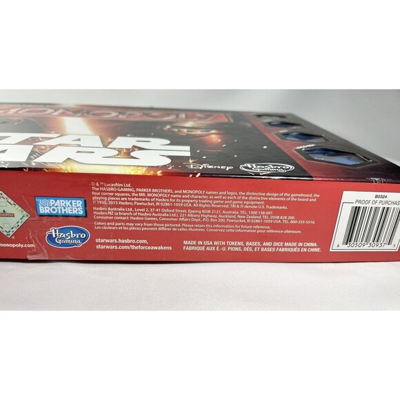 Star Wars Monopoly Board Game Hasbro Parker Brothers B0324 Complete - Picture 4 of 16
